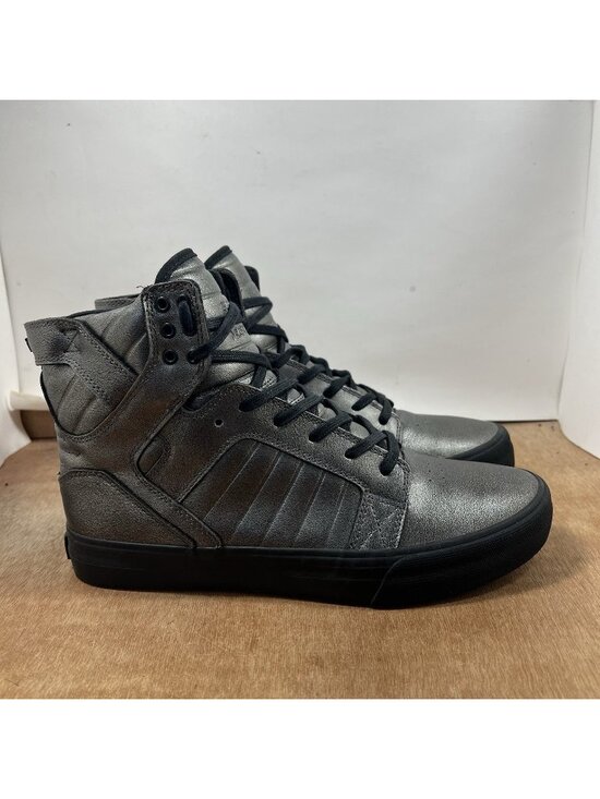 Supra Other - Supra Muska 001 Skytop Gray High Top Lace Up Skate Shoes Men Size 10.5